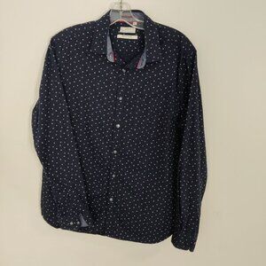 Cactus Men's Button Down Casual Shirt Size Large Novelty Print 100% Cotton